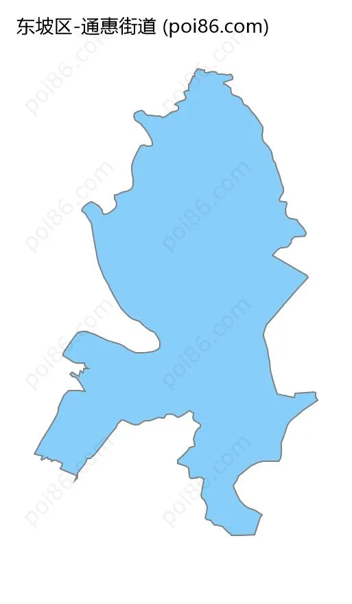通惠街道边界地图