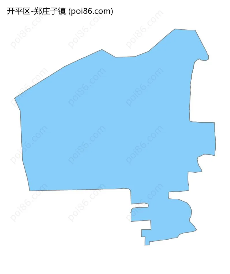 郑庄子镇边界地图