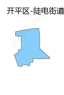 陡电街道边界地图