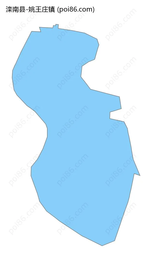 姚王庄镇边界地图