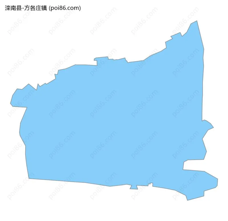 方各庄镇边界地图