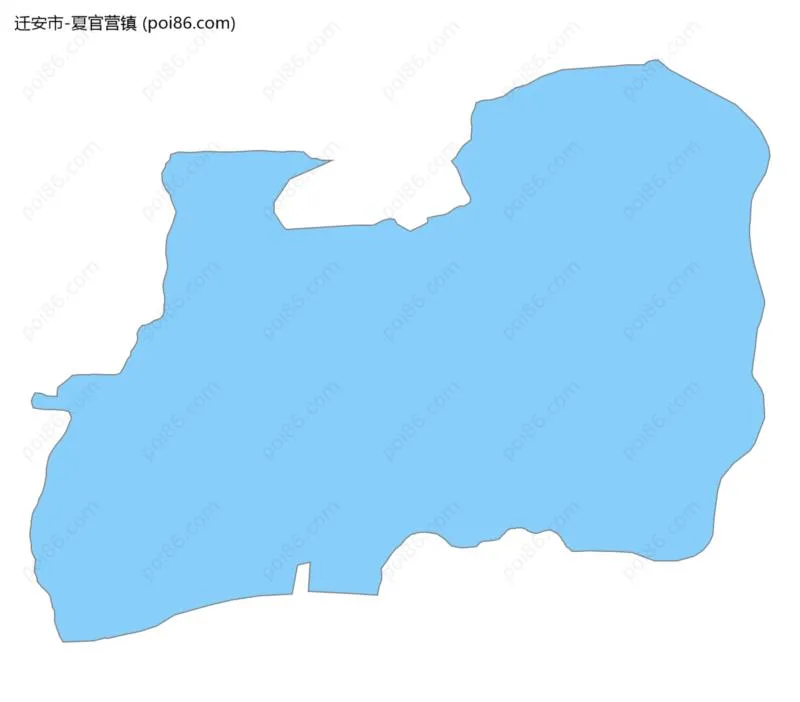 夏官营镇边界地图