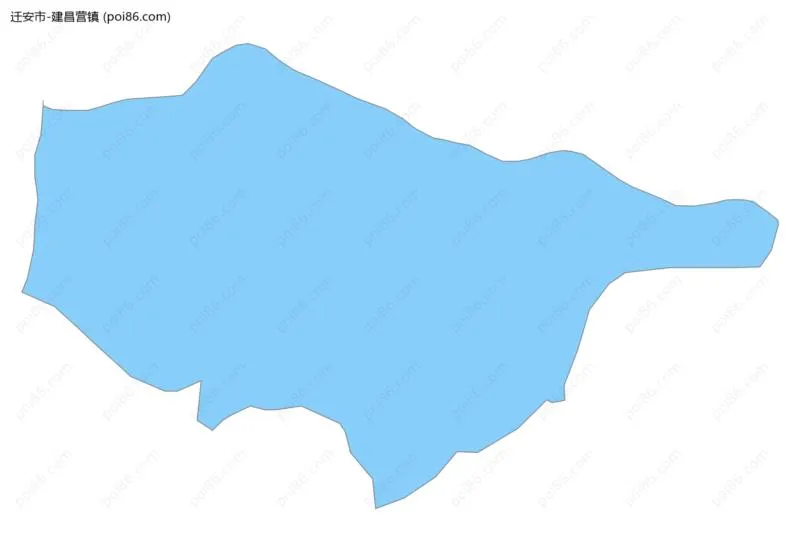 建昌营镇边界地图