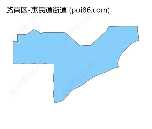 惠民道街道边界地图