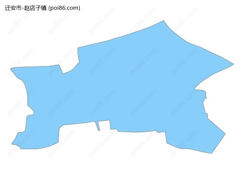 赵店子镇边界地图