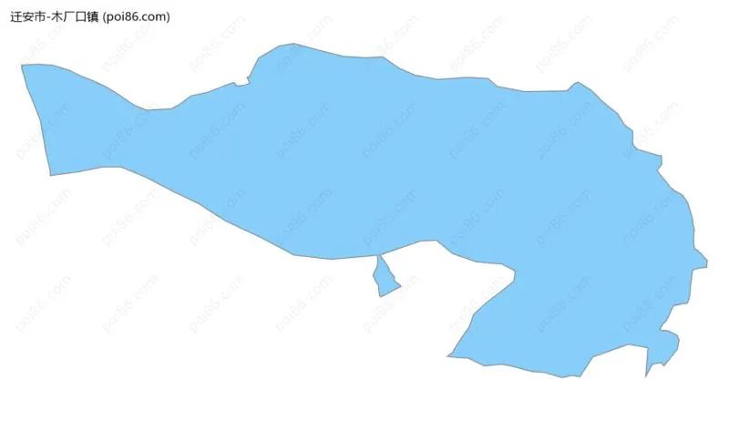 木厂口镇边界地图