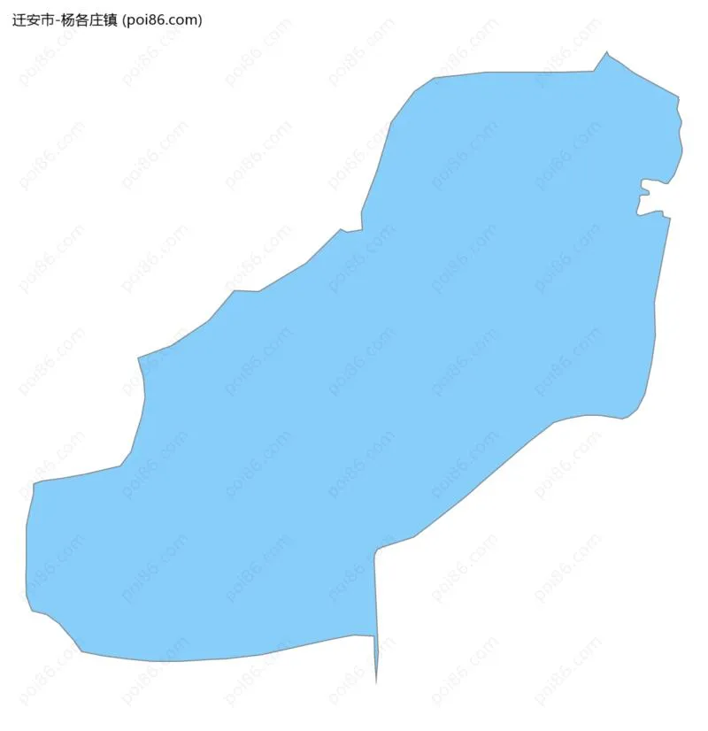 杨各庄镇边界地图