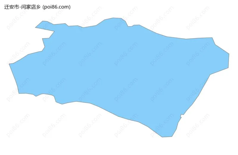 闫家店乡边界地图