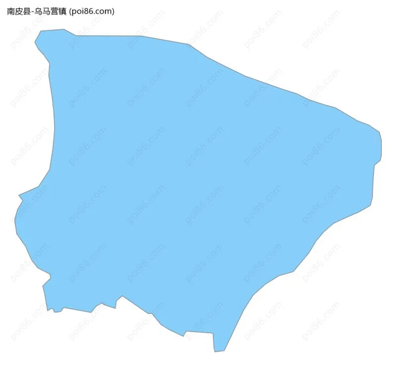 乌马营镇边界地图