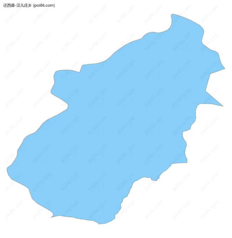 汉儿庄乡边界地图