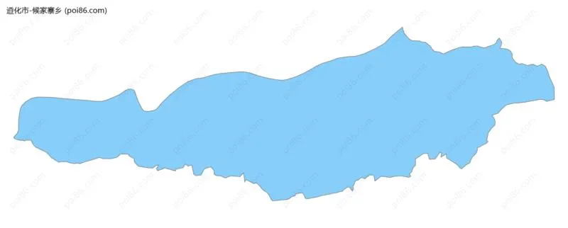 候家寨乡边界地图