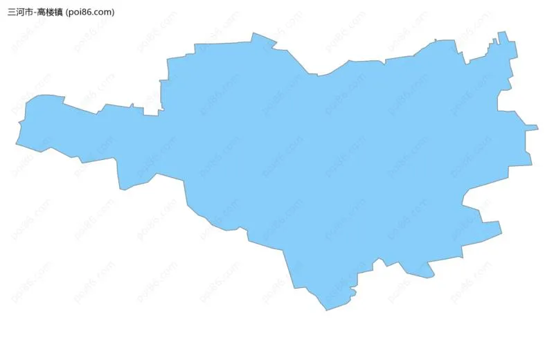 高楼镇边界地图