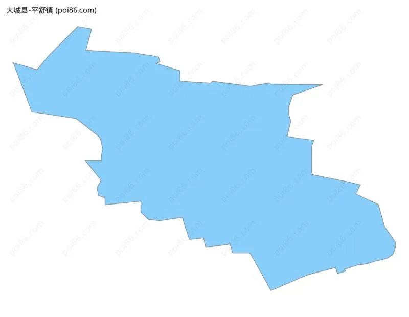 平舒镇边界地图