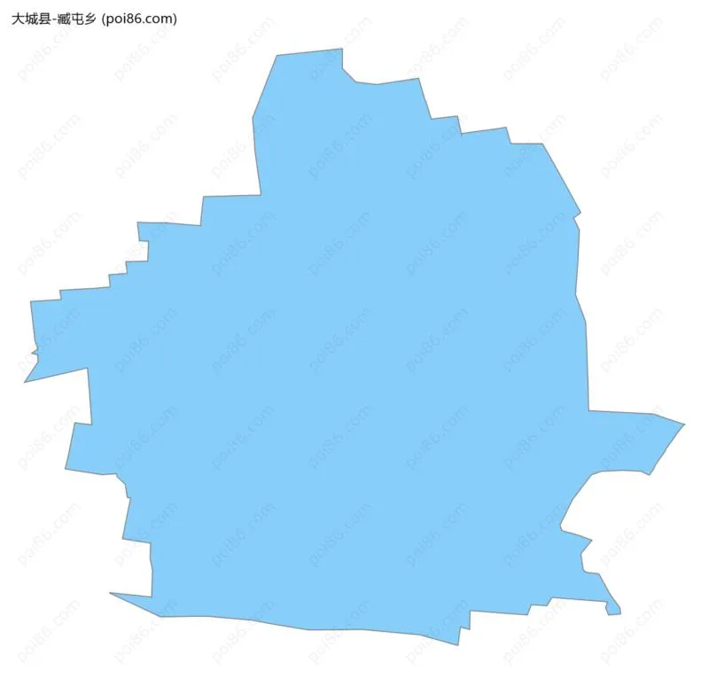 臧屯乡边界地图