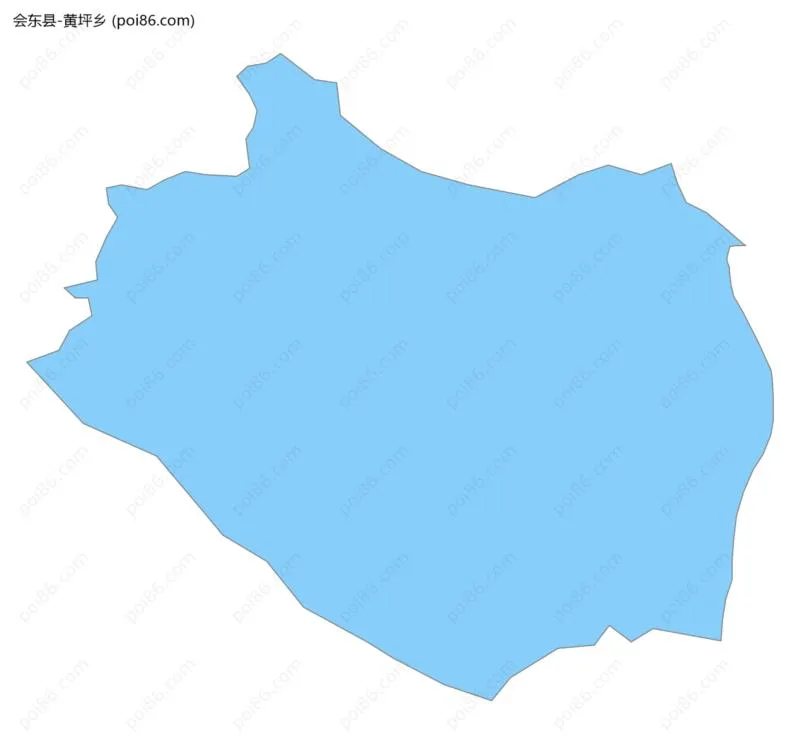 黄坪乡边界地图