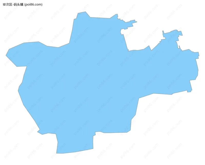 码头镇边界地图