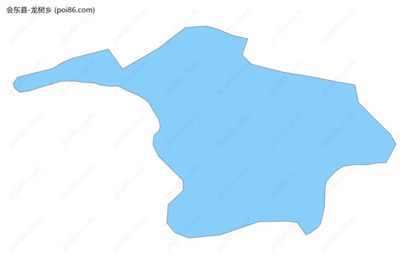 龙树乡边界地图