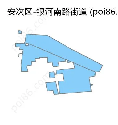 银河南路街道边界地图