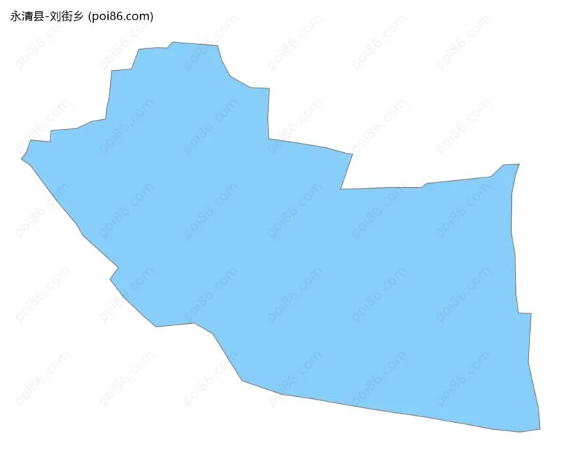 刘街乡边界地图