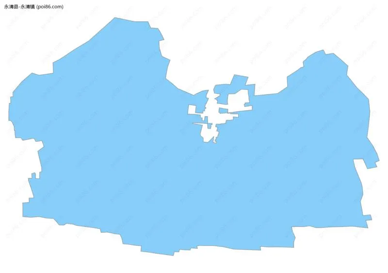 永清镇边界地图