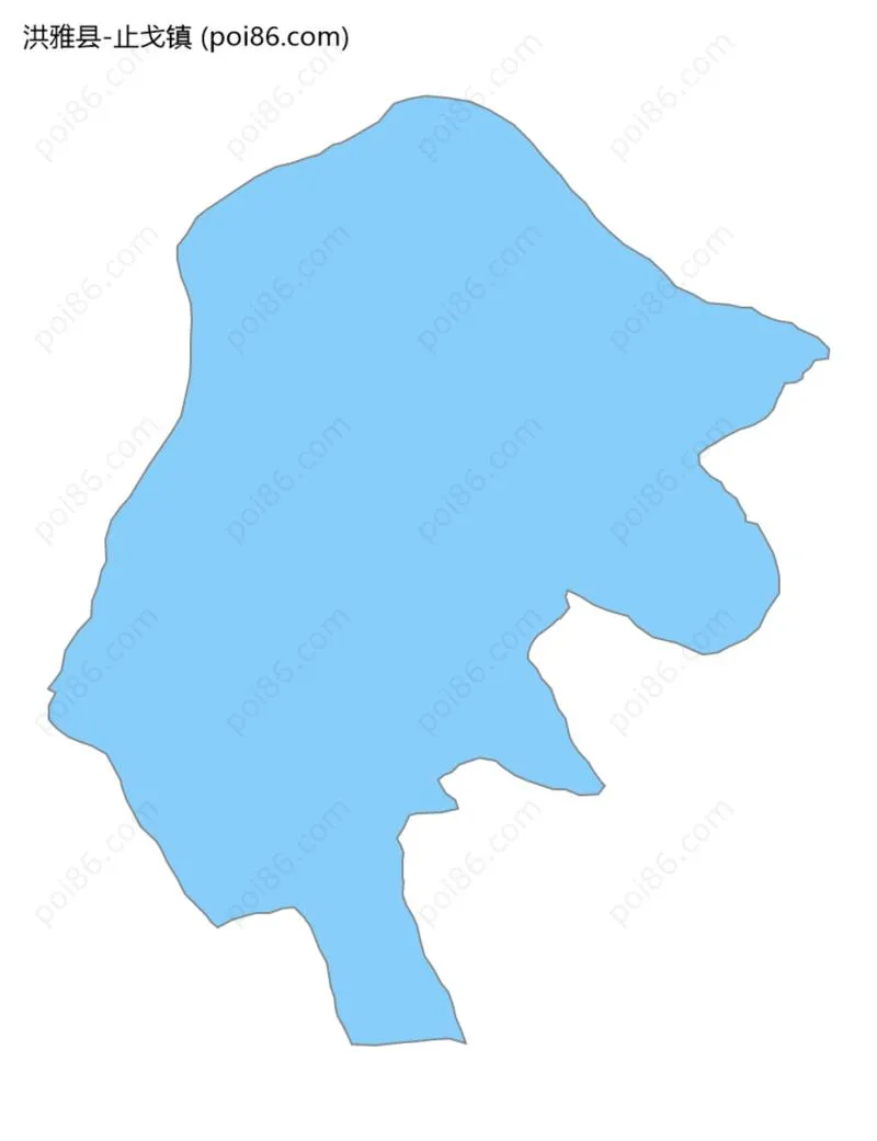 止戈镇边界地图