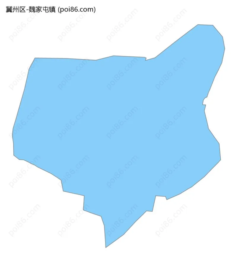 魏家屯镇边界地图