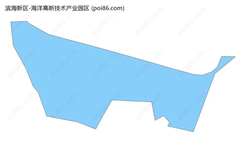 海洋高新技术产业园区边界地图
