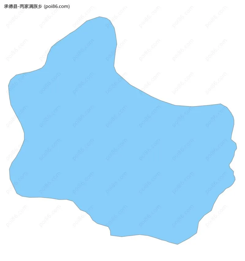 两家满族乡边界地图