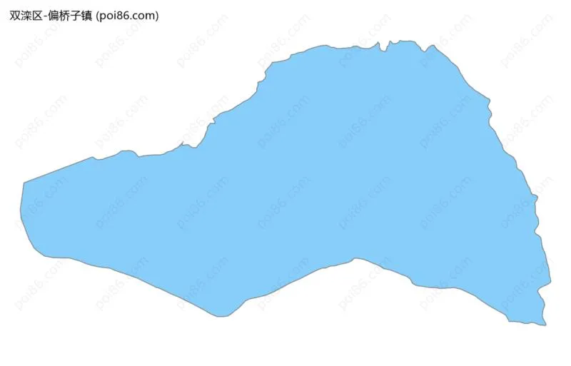 偏桥子镇边界地图