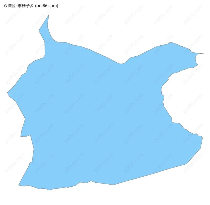 陈栅子乡边界地图