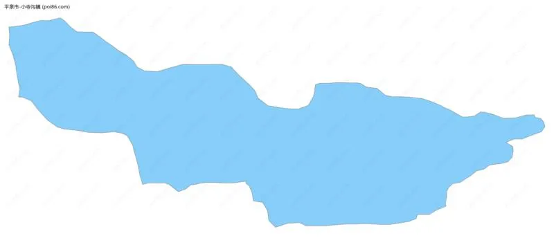 小寺沟镇边界地图