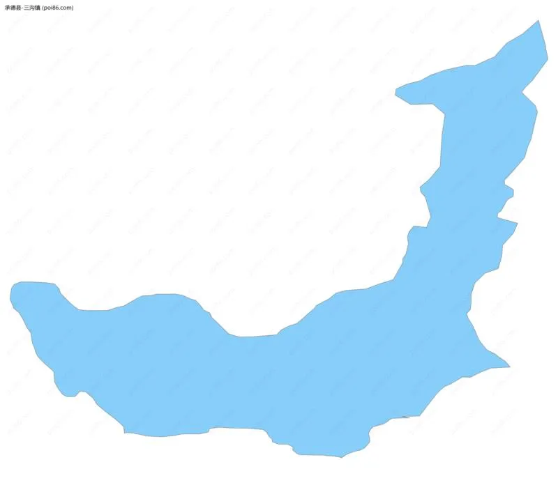 三沟镇边界地图