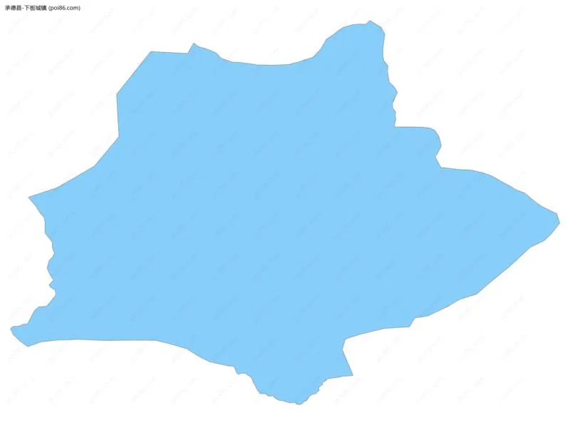 下板城镇边界地图