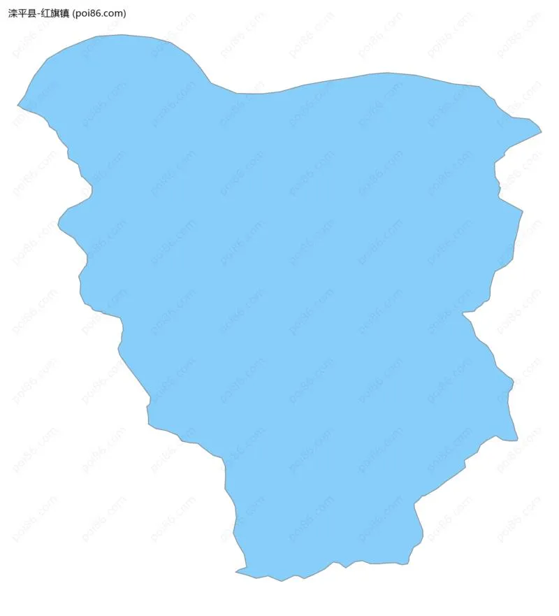 红旗镇边界地图