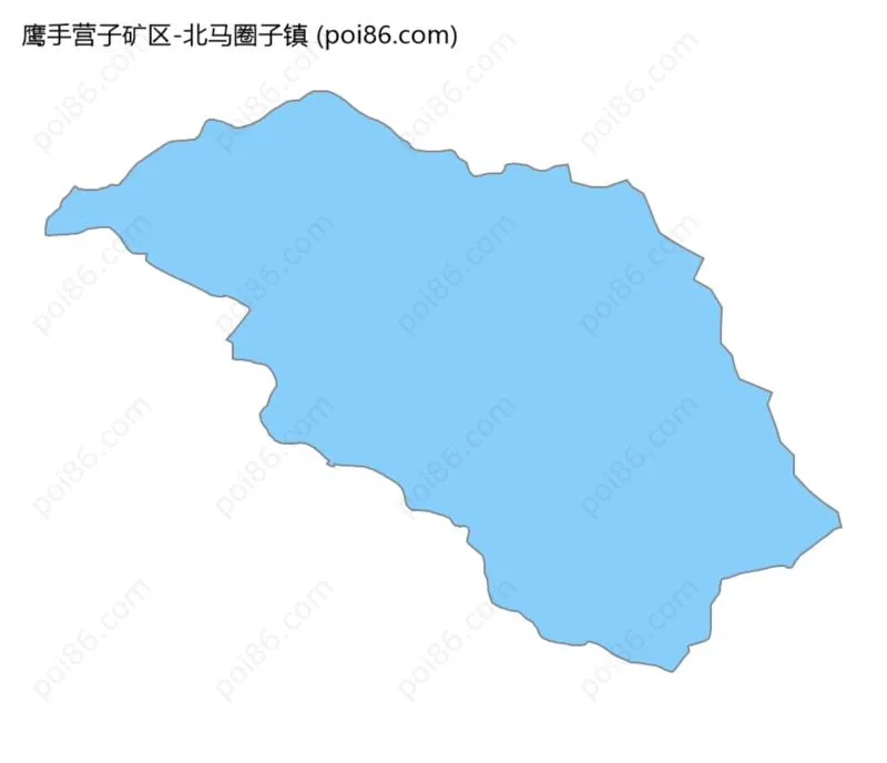 北马圈子镇边界地图