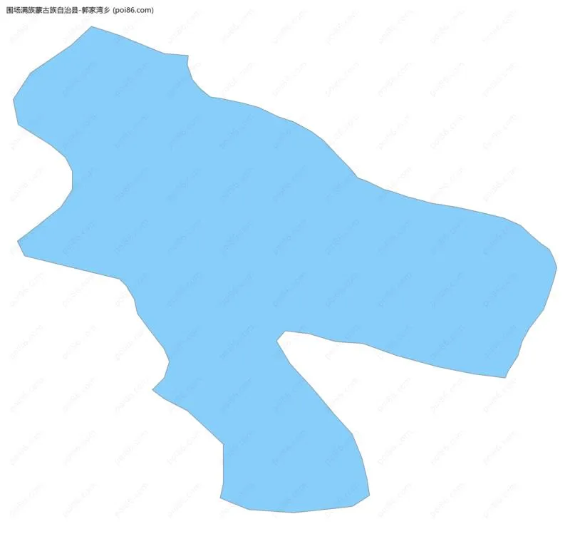 郭家湾乡边界地图