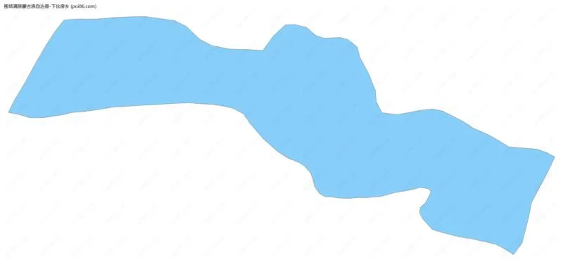 下伙房乡边界地图