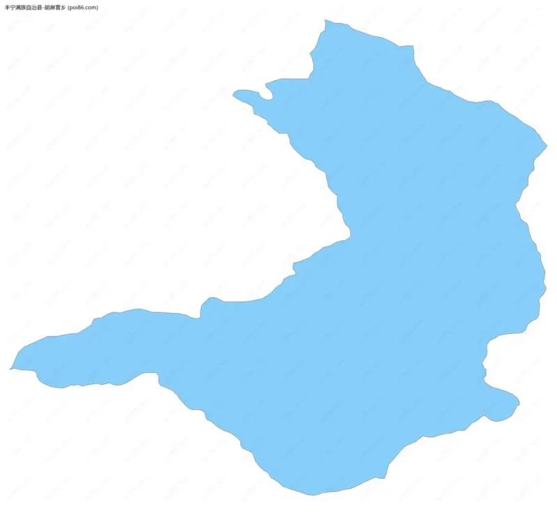 胡麻营乡边界地图