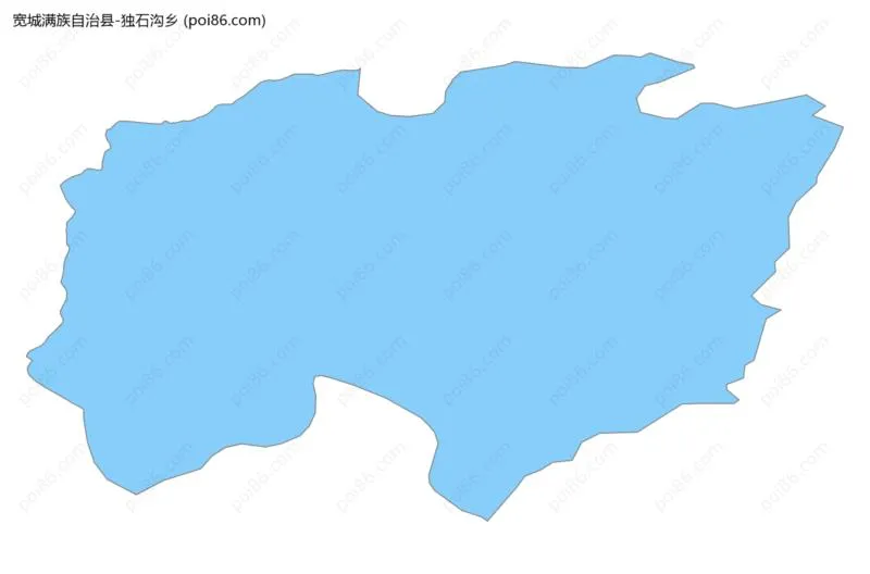 独石沟乡边界地图