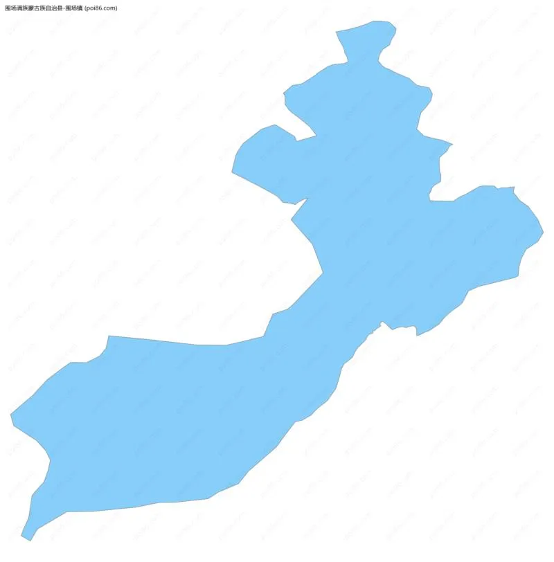 围场镇边界地图