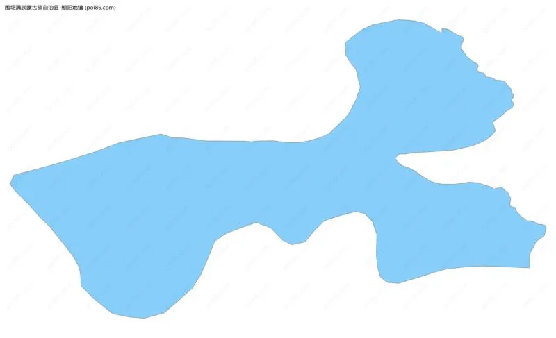 朝阳地镇边界地图