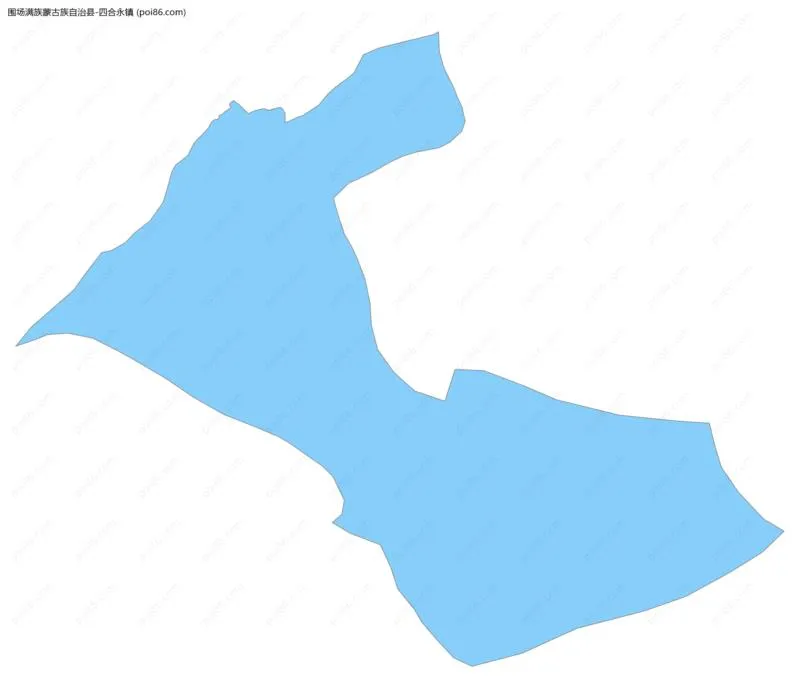 四合永镇边界地图