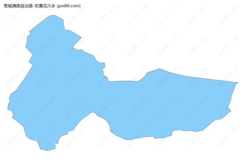 东黄花川乡边界地图