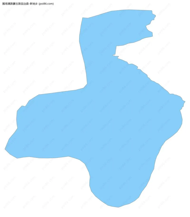 新地乡边界地图