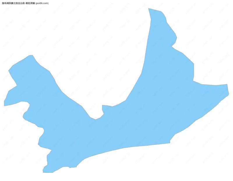 朝阳湾镇边界地图