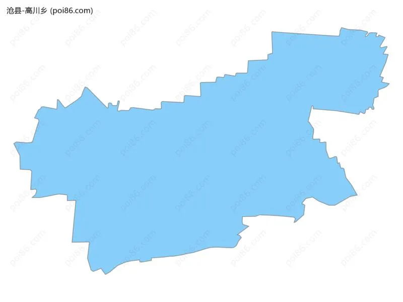 高川乡边界地图