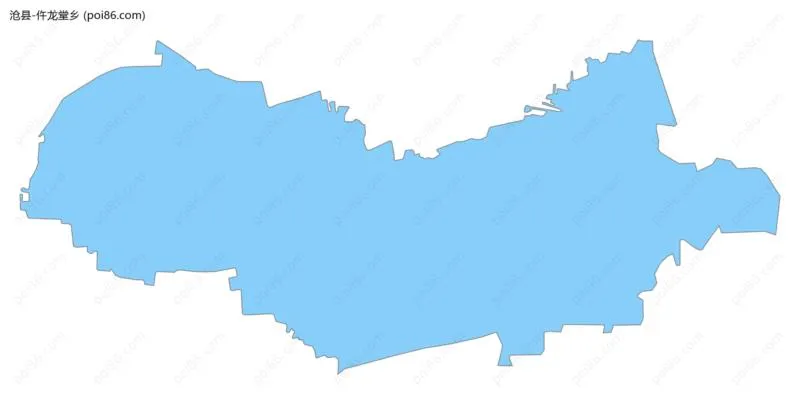 仵龙堂乡边界地图