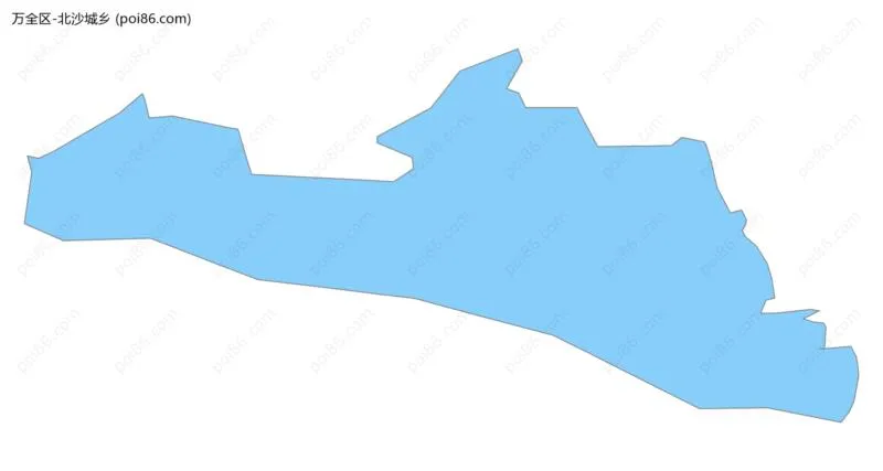 北沙城乡边界地图