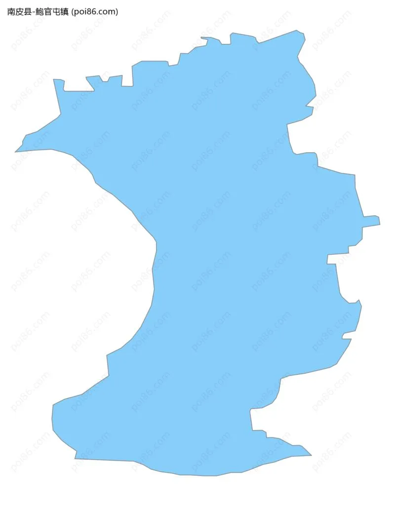 鲍官屯镇边界地图