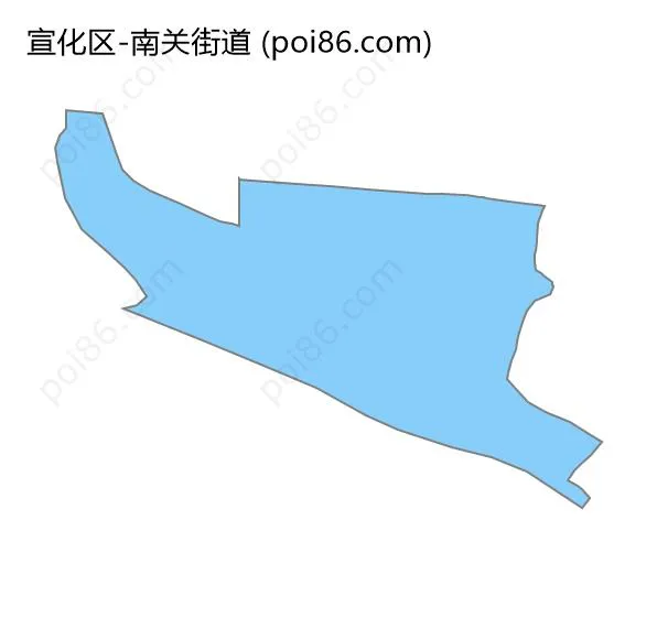 南关街道边界地图